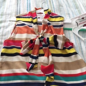 Alice + Olivia Sleeveless Bow Top